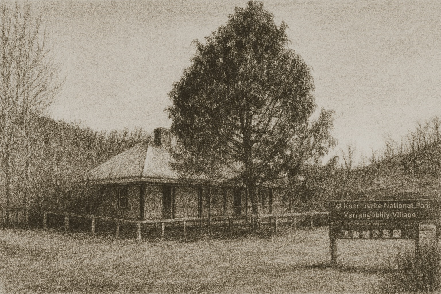 Drawing of Cotterills Cottage